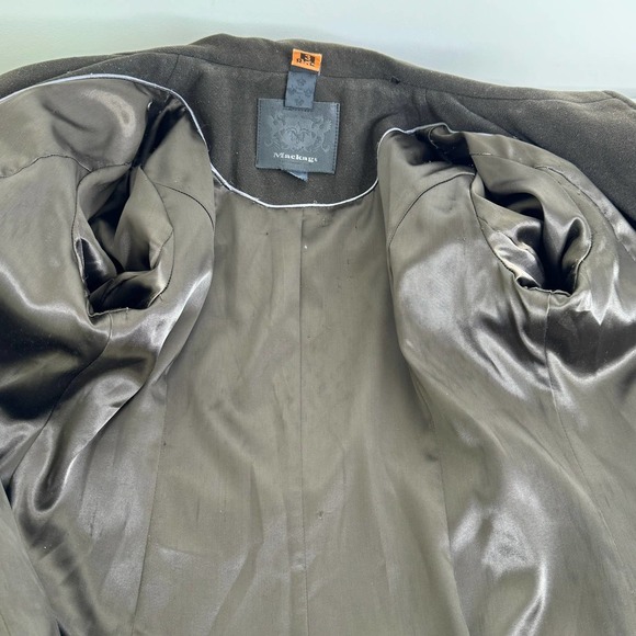 Mackage‎ wool/cashmere coat leather trim - Picture 8 of 16